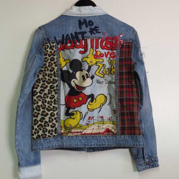 Desigual - Denim Jacket - Disney Mickey Mouse - Picture 1 of 8